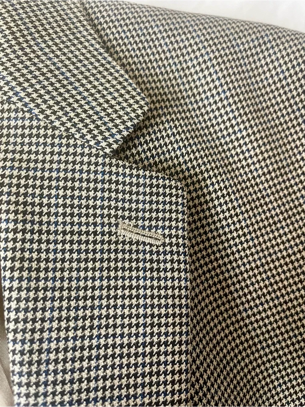 Ralph Lauren Men's Houndstooth Pattern Blazer - Black & White
